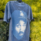 Kobe Dodgers Font Tee (Blue Mineral Wash) * Special Edition*