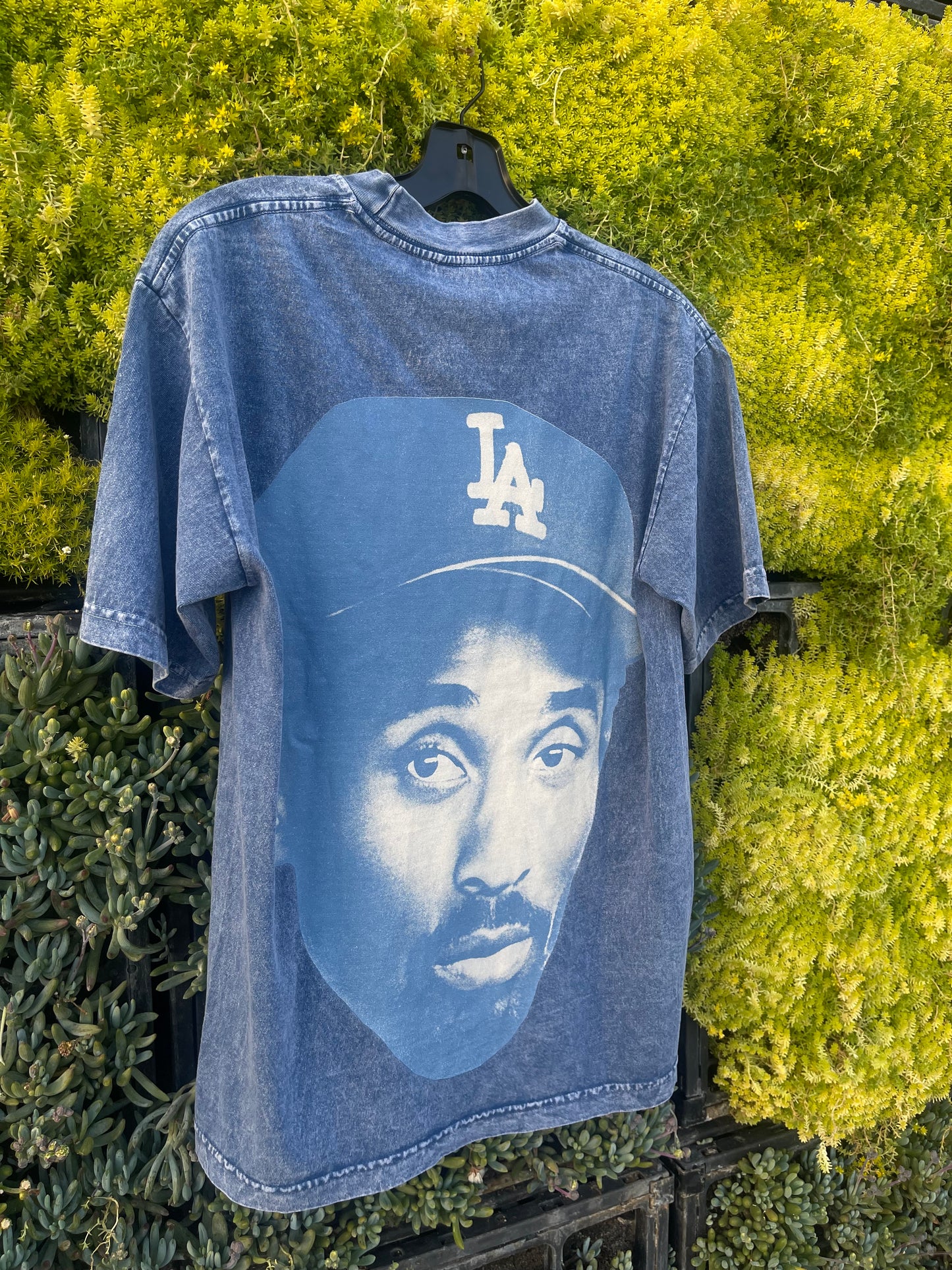 Kobe Dodgers Font Tee (Blue Mineral Wash) * Special Edition*