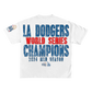 Dodgers World Series Champions 2024 Worded Back Tee (White&Black)