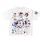 Dodgers World Series Champions 2024 Worded Back Tee (White&Black)