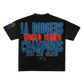 Dodgers World Series Champions 2024 Worded Back Tee (White&Black)