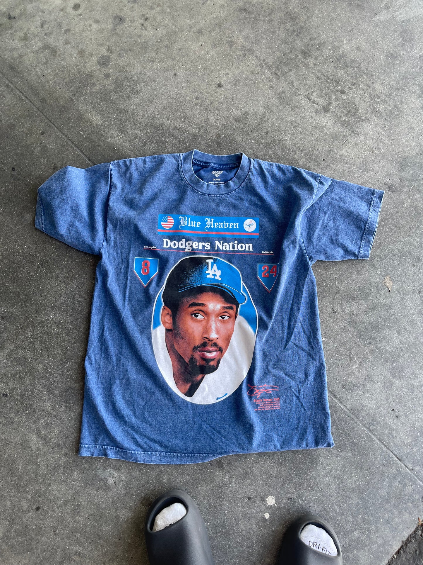 Kobe Blue Heaven Dodger Nation Tee (Blue Mineral Wash) *Special Edition*