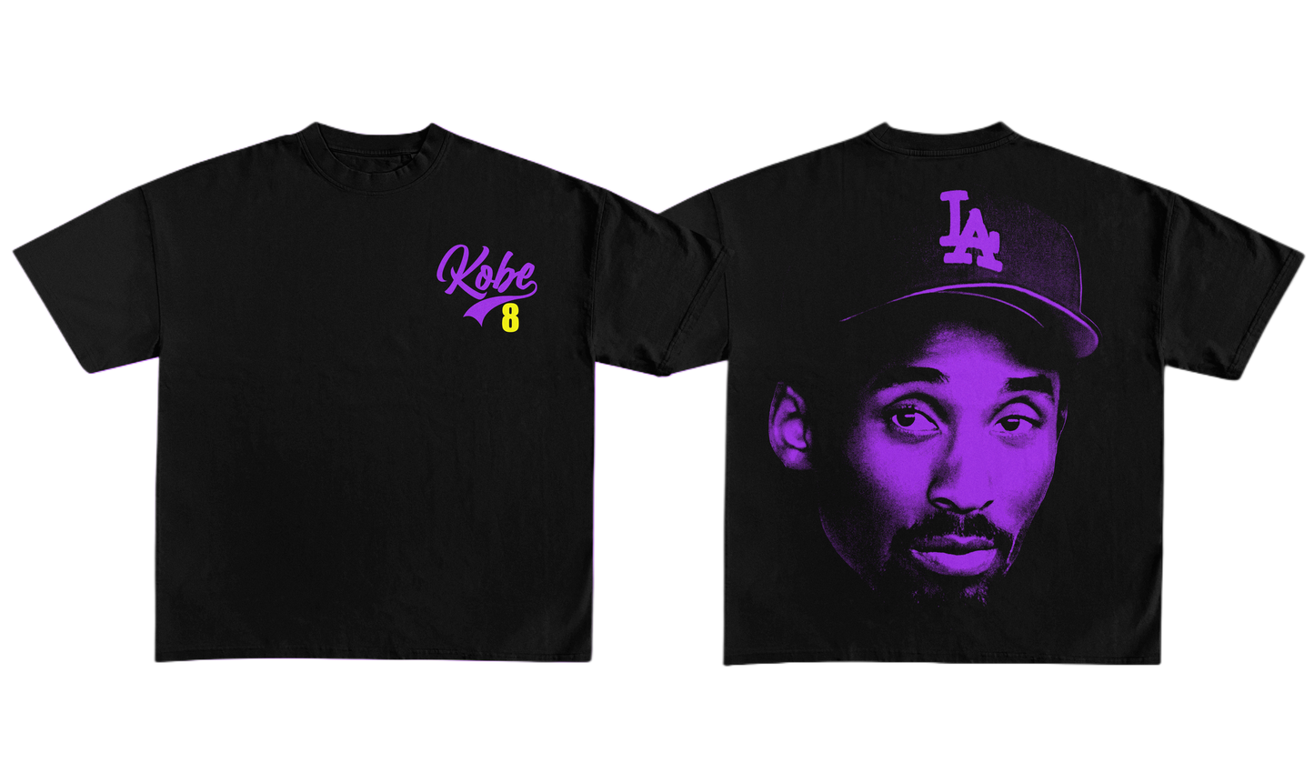 Kobe Dodgers Font Tee (Blk/Prpl)