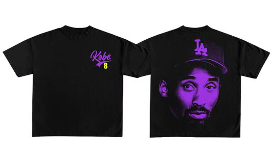 Kobe Dodgers Font Tee (Blk/Prpl)